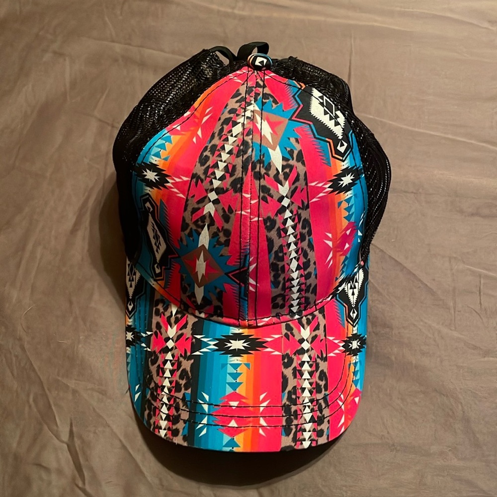 Crazy Train Pony Tail Cap NWOT